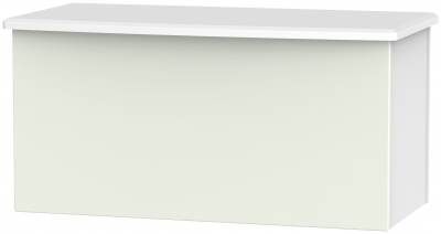 Product photograph of Knightsbridge Cashmere Matt And White Blanket Box from Choice Furniture Superstore