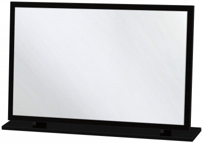 Product photograph of Monaco Black Large Dressing Mirror from Choice Furniture Superstore