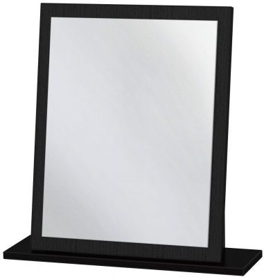 Product photograph of Monaco Black Small Dressing Mirror from Choice Furniture Superstore