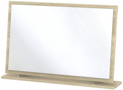 Product photograph of Monaco Oak Effect Large Dressing Mirror from Choice Furniture Superstore