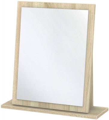 Product photograph of Monaco Oak Effect Small Dressing Mirror from Choice Furniture Superstore