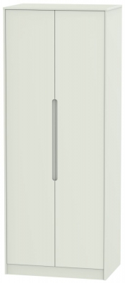 Product photograph of Monaco 2 Door Tall Wardrobe - Kaschmir Matt from Choice Furniture Superstore