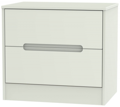 Product photograph of Monaco 2 Drawer Midi Chest - Kaschmir Matt from Choice Furniture Superstore