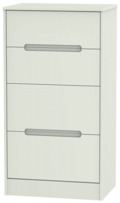 Product photograph of Monaco 4 Drawer Deep Midi Chest - Kaschmir Matt from Choice Furniture Superstore