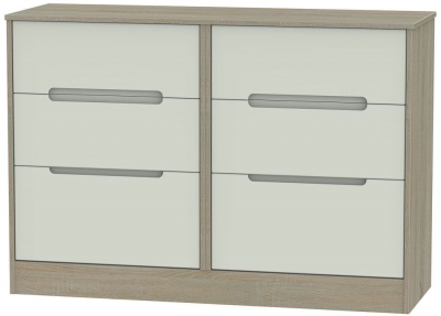 Product photograph of Monaco 6 Drawer Midi Chest from Choice Furniture Superstore