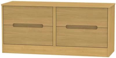 Product photograph of Monaco Bed Box - Modern Oak from Choice Furniture Superstore