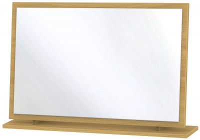 Product photograph of Monaco Modern Oak Large Dressing Mirror from Choice Furniture Superstore