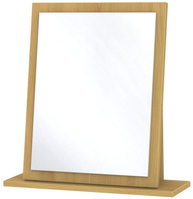 Product photograph of Monaco Modern Oak Small Dressing Mirror from Choice Furniture Superstore