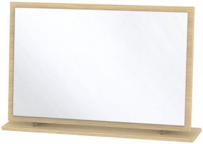 Product photograph of Monaco Light Oak Large Dressing Mirror from Choice Furniture Superstore