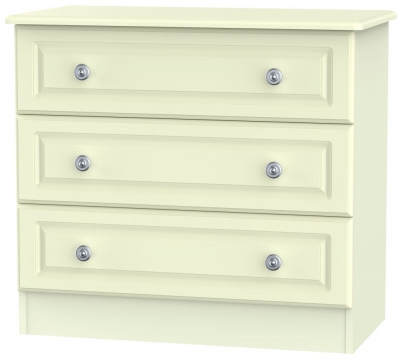 Product photograph of Pembroke Cream 3 Drawer Small Chest from Choice Furniture Superstore