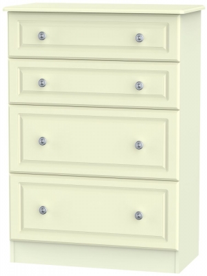 Product photograph of Pembroke Cream 4 Drawer Deep Chest from Choice Furniture Superstore