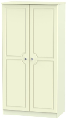 Pembroke Cream 2 Door Plain Wardrobe H 1824cm