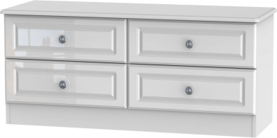 Product photograph of Pembroke White Gloss Bed Box from Choice Furniture Superstore