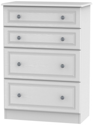 Product photograph of Pembroke White 4 Drawer Deep Chest from Choice Furniture Superstore