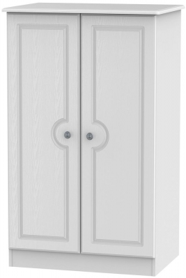 Product photograph of Pembroke White Midi Wardrobe from Choice Furniture Superstore