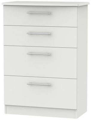 Product photograph of Sherwood Grey 4 Drawer Deep Chest from Choice Furniture Superstore