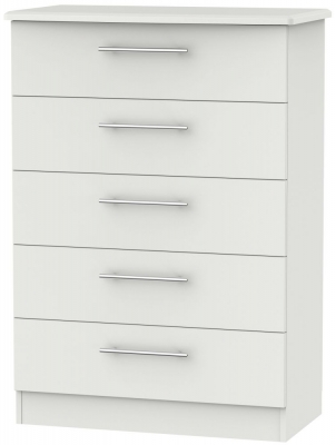 Product photograph of Sherwood Grey 5 Drawer Chest from Choice Furniture Superstore