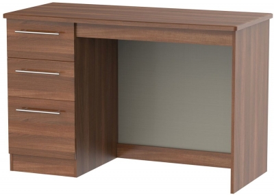 Sherwood Walnut Effect 3 Drawer Desk