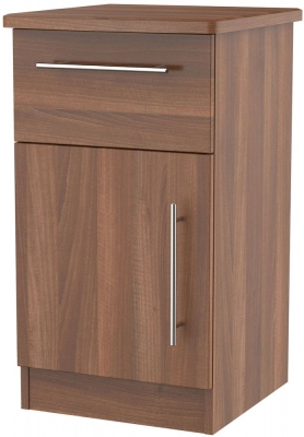 Sherwood Walnut Effect 1 Door 1 Drawer Cabinet