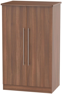 Product photograph of Sherwood Walnut Effect Midi Wardrobe from Choice Furniture Superstore