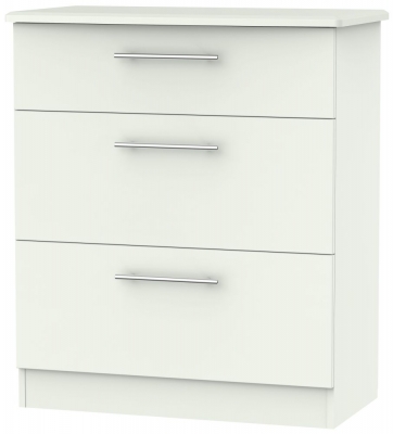 Product photograph of Sherwood Porcelain 3 Drawer Deep Chest from Choice Furniture Superstore