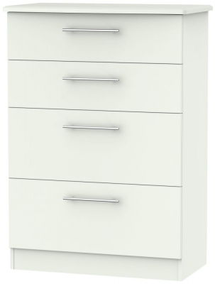 Product photograph of Sherwood Porcelain 4 Drawer Deep Chest from Choice Furniture Superstore