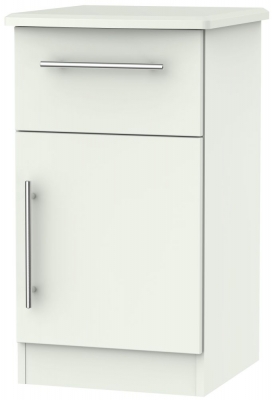 Product photograph of Sherwood Porcelain 1 Door 1 Drawer Cabinet from Choice Furniture Superstore