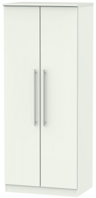 Product photograph of Sherwood Porcelain 2 Door Plain Wardrobe from Choice Furniture Superstore