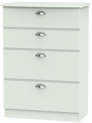 Product photograph of Victoria 4 Drawer Deep Chest - Grey Matt from Choice Furniture Superstore