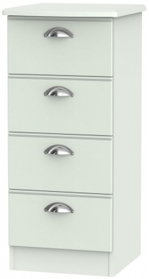 Product photograph of Victoria 4 Drawer Tall Chest - Grey Matt from Choice Furniture Superstore