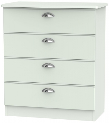 Product photograph of Victoria Grey 4 Drawer Chest from Choice Furniture Superstore