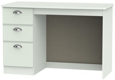Product photograph of Victoria Grey 3 Drawer Desk from Choice Furniture Superstore