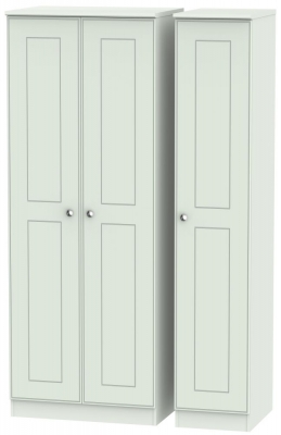 Product photograph of Victoria Grey 3 Door Tall Triple Wardrobe from Choice Furniture Superstore