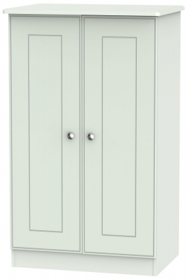 Product photograph of Victoria 2 Door Midi Wardrobe - Grey Matt from Choice Furniture Superstore