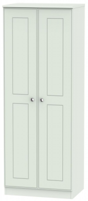 Product photograph of Victoria 2 Door Tall Hanging Wardrobe - Grey Matt from Choice Furniture Superstore