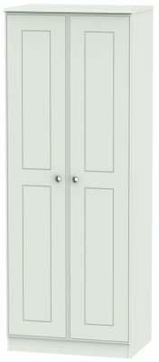 Product photograph of Victoria Grey 2 Door Plain Tall Wardrobe from Choice Furniture Superstore