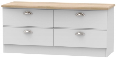Product photograph of Victoria Grey And Riviera Oak Bed Box from Choice Furniture Superstore