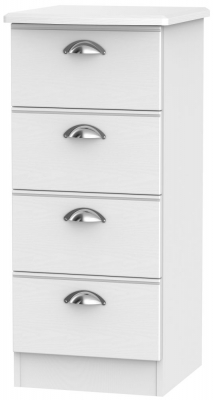 Product photograph of Victoria 4 Drawer Tall Chest from Choice Furniture Superstore