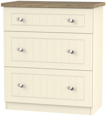 Product photograph of Vienna 3 Drawer Deep Chest from Choice Furniture Superstore