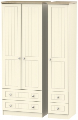 Product photograph of Vienna 3 Door 4 Drawer Tall Wardrobe from Choice Furniture Superstore