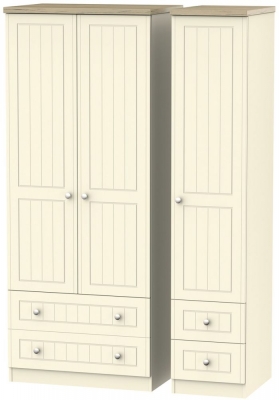 Product photograph of Vienna 3 Door 4 Drawer Wardrobe from Choice Furniture Superstore
