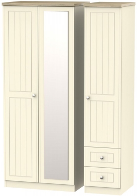 Product photograph of Vienna 3 Door 2 Drawer Combi Wardrobe from Choice Furniture Superstore