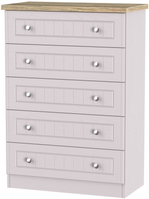 Product photograph of Vienna Cashmere 5 Drawer Chest from Choice Furniture Superstore