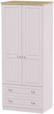 Product photograph of Vienna Cashmere 2 Door 2 Drawer Double Wardrobe from Choice Furniture Superstore