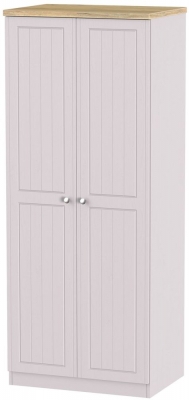 Product photograph of Vienna Cashmere 2 Door Plain Wardrobe from Choice Furniture Superstore