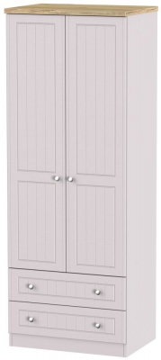 Product photograph of Vienna Cashmere 2 Door 2 Drawer Tall Wardrobe from Choice Furniture Superstore