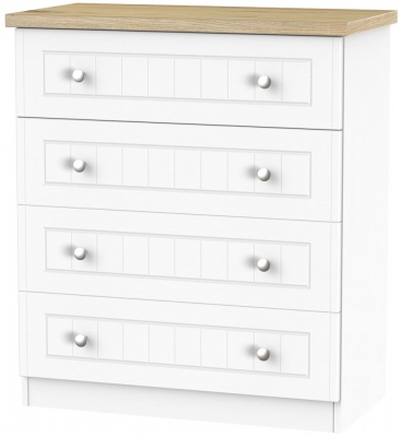 Product photograph of Vienna Porcelain 4 Drawer Chest from Choice Furniture Superstore