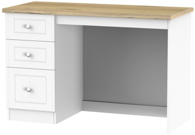 Product photograph of Vienna Porcelain 3 Drawer Desk from Choice Furniture Superstore