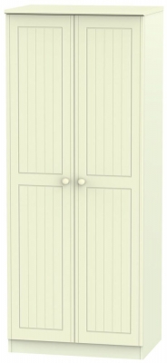 Image of Warwick Cream 2 Door Plain Wardrobe