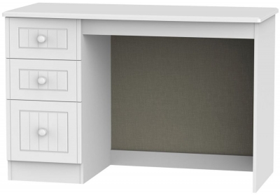 Product photograph of Warwick White 3 Drawer Desk from Choice Furniture Superstore